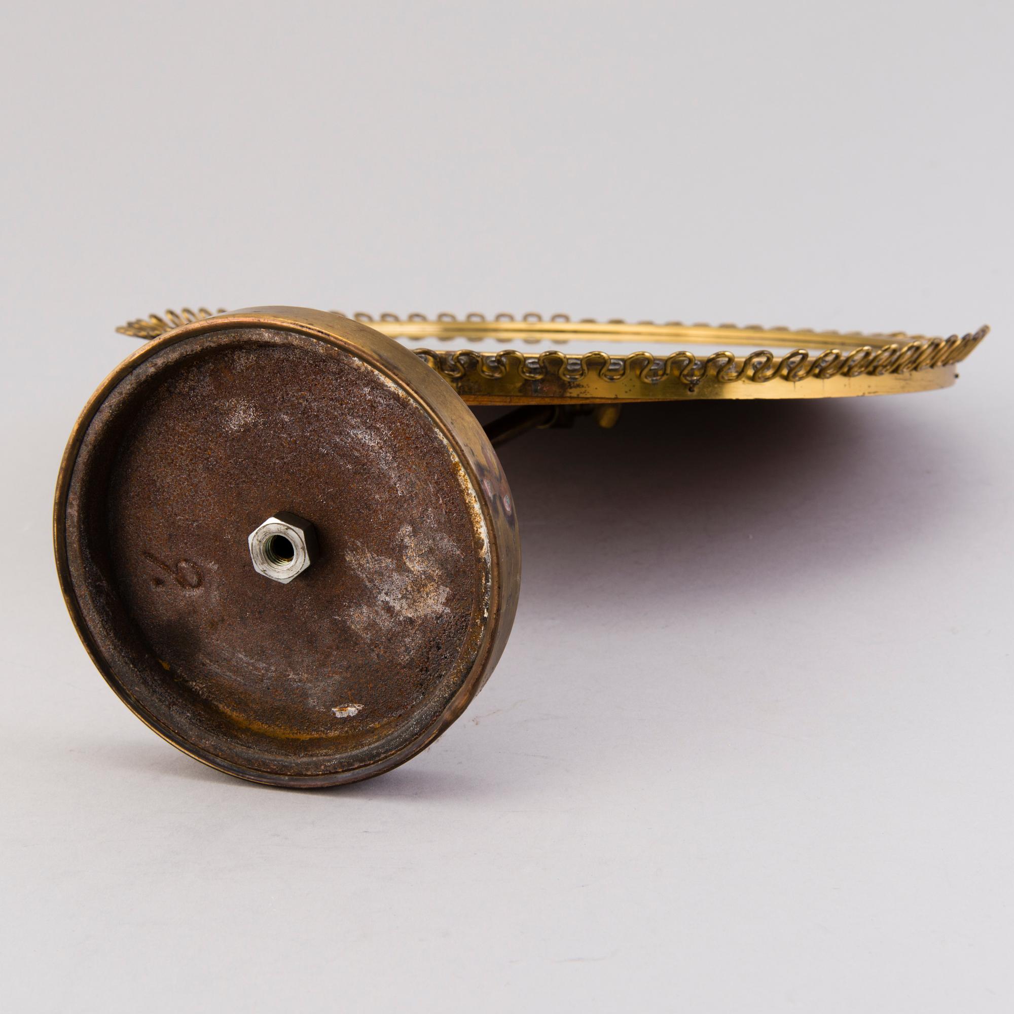 A mid-20th century table mirror, probably Nordiska Kompaniet.