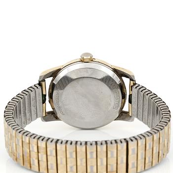 ARMBANDSUR, herr, Omega, Seamaster, Automatic, guld på stål/stål, 1950/60-tal.