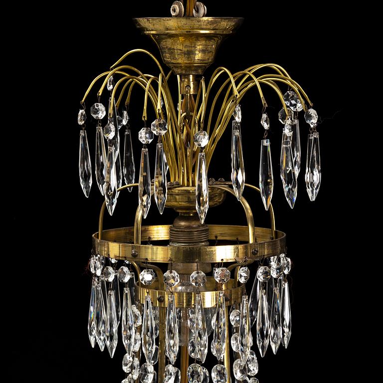 A second half of the 20th Century Gustavian style chandelier.