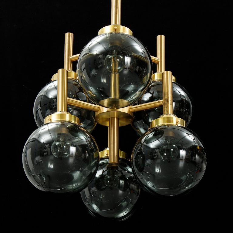 A Luxus brass ceiling light, second half of the 20th Century.