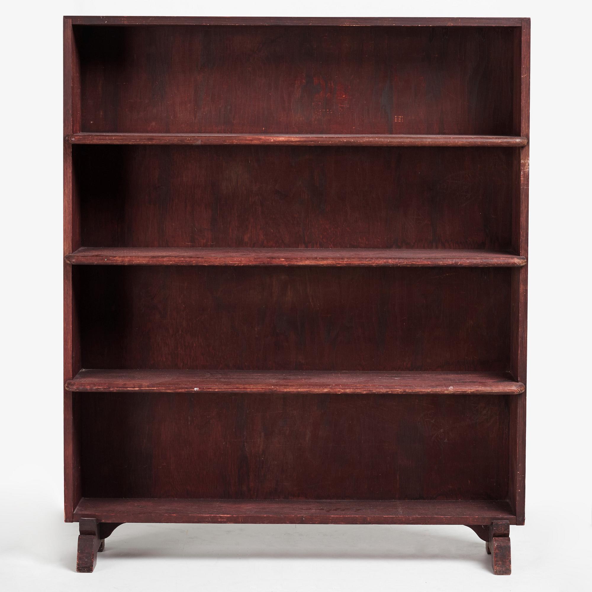 Axel Einar Hjorth, a stained pine "Sport" bookcase, Nordiska kompaniet, 1930's.