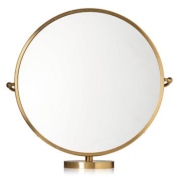172. Josef Frank, a brass dressing table mirror model "2214", Firma Svenskt Tenn, Sweden, mid-20th century.