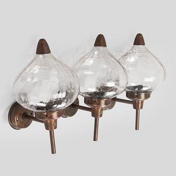 Seinä/ulkovalaisimia, 3 kpl, Westal Ab Ruotsi  1970-luku.