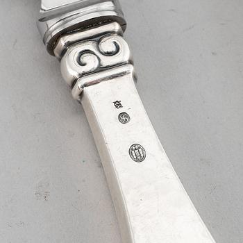 A danish silver cutlery (54 pcs).