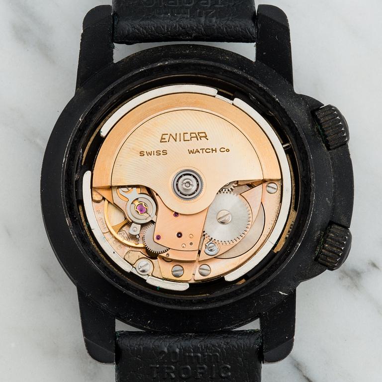 ENICAR, Sherpa 600, OPS, wristwatch, 40 (43) mm.