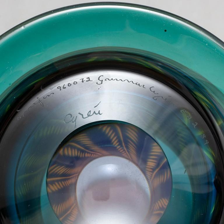 GUNNAR CYRÈN, vas, glas, Graal, Orrefors, signerad och numrerad 960072 EA 2-89.