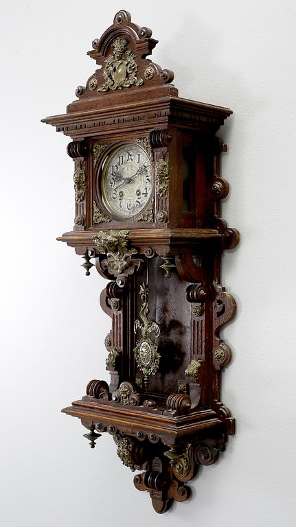 VÄGGPENDYL, Lenzkirch, nyrenässans 1890-tal.