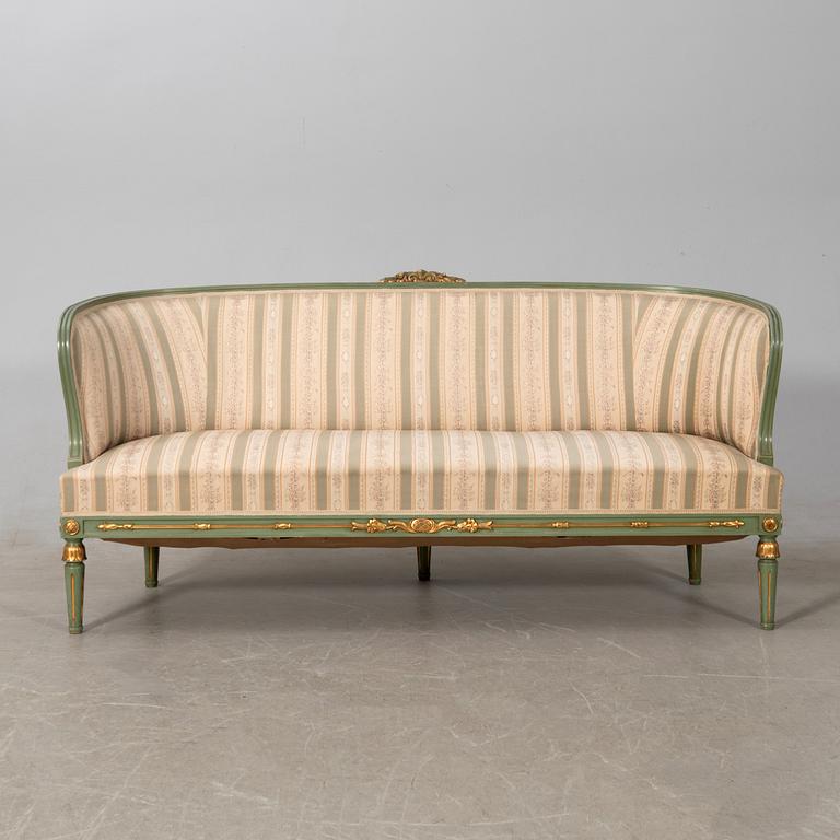Salon group, 7 dlrs Gustavian style, first half of the 20th century.