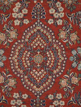SEMI-ANTIQUE KASHAN. 199,5 x 128 cm.