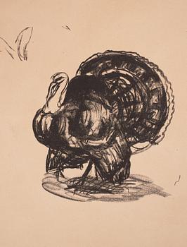 Edvard Munch, "Kalkun, hons og påfugler" ("Turkey, Hens and Peacocks").