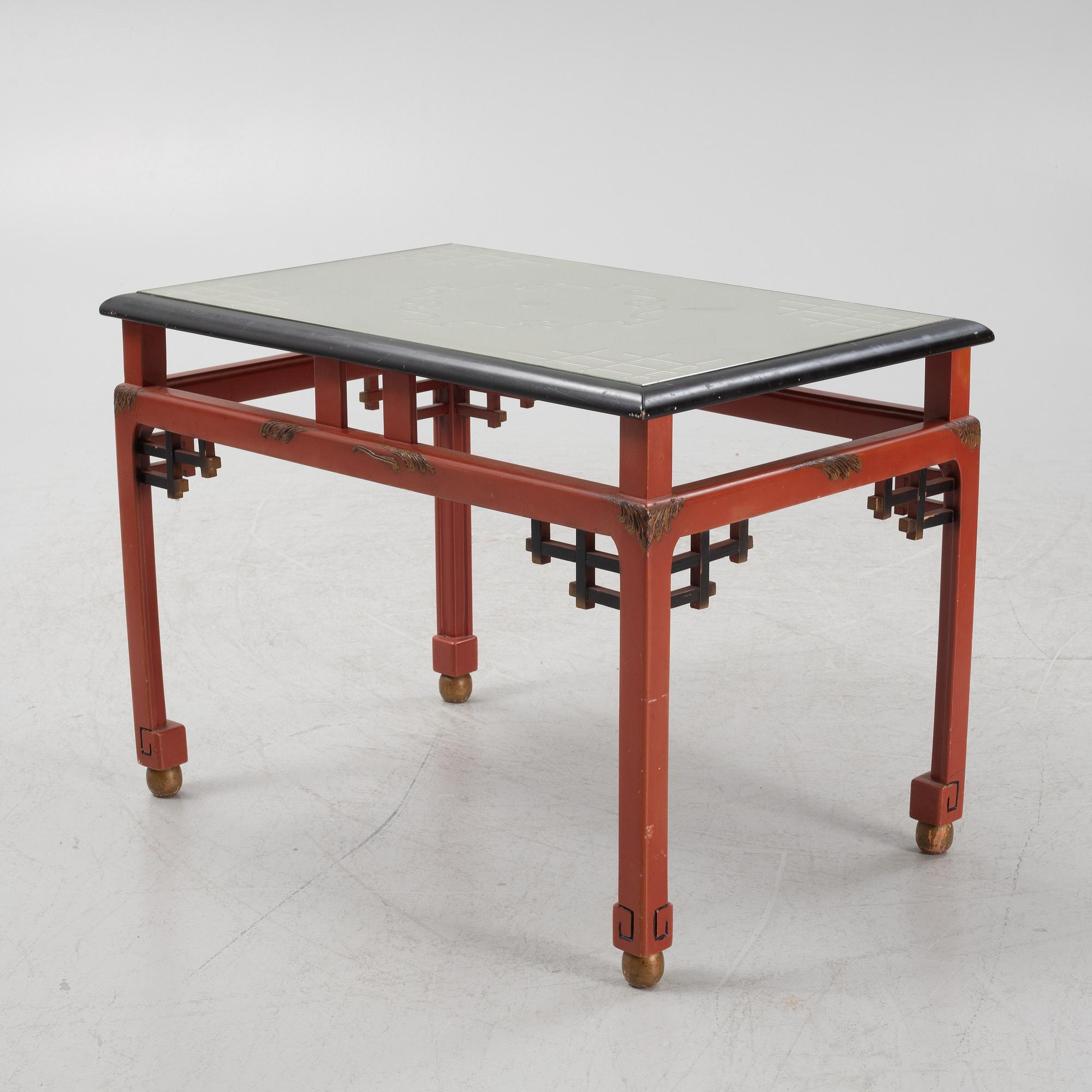 A Swedish Grace sofa, armchair and coffee table, Herbert Anderssons Möbelverkstäder, 1920's.