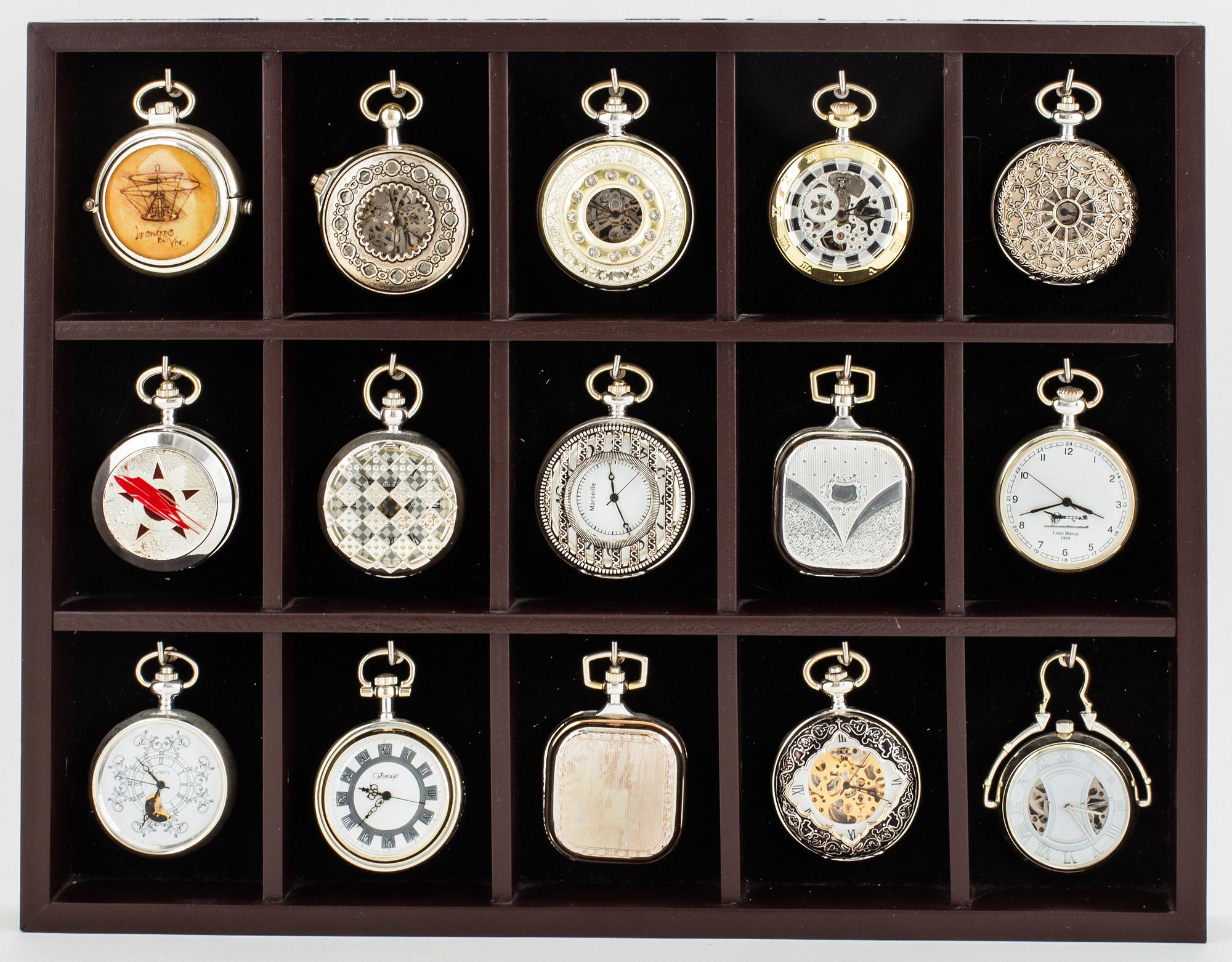 POCKET WATCHES 15 pcs The Heritage Collection Bukowskis