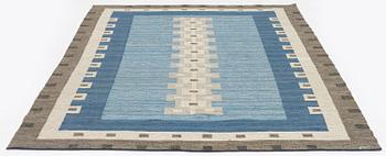 Aina Kånge, a carpet, flat weave, c. 301 x 198 cm, signed AK.