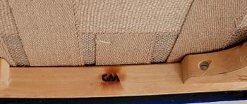 KARMSTOLAR, ett par, "Carolus Mindre", Carl Malmsten, 1900-talets mitt.