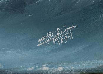 Lars Petter Sjöström, Råsegelskonaren "Amycalene" från Helsingborg (Kaptn E Johansson).