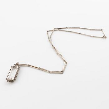 Stigbert, hänge, Bolidensilver med bergkristall.