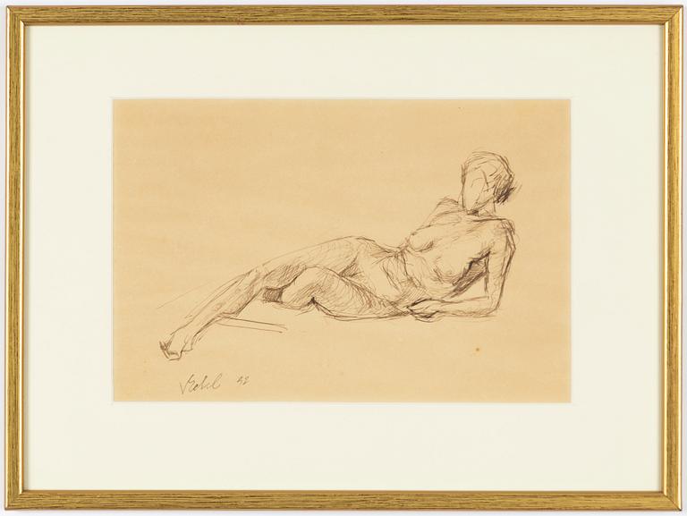 Vilma Eckl, Half-lying model.