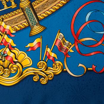 HERMÈS, a silk jacquard scarf, "Luna park".