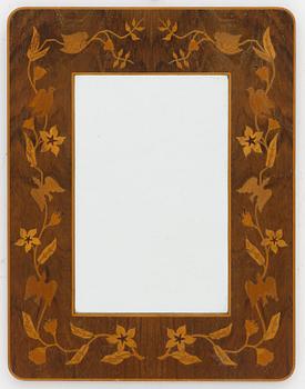 G. Gewall, a 'Doves' wall mirror, Bohus Intarsia, 1930s.