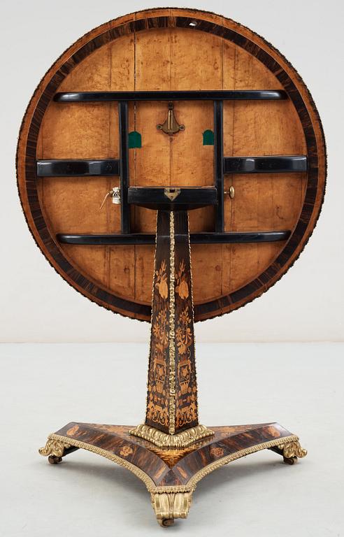 A 19th century tilt-top table.