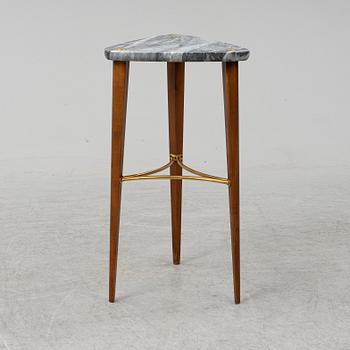 A marble top pedestal, 1950's.