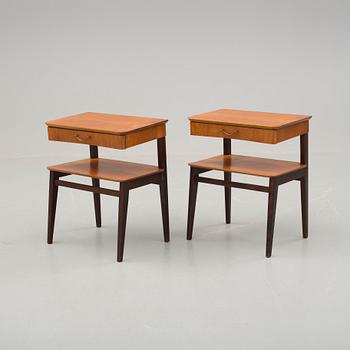 SÄNGBORD, ett par. 1950-/60-tal.
