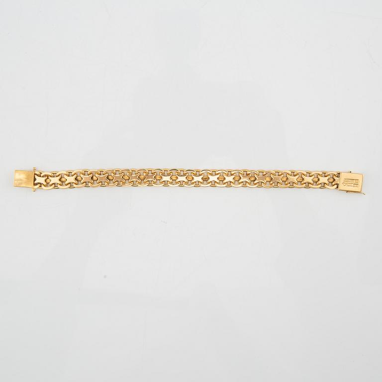 Bracelet x-link 18K gold, G. Dahlgren & Co Malmö 1963.