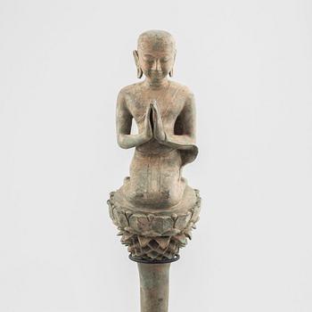 A pair of Buddhist sculptures, Thailand, 20th century.