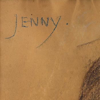 Carl Larsson, "Jenny", förmodad förstudie till "Lovisa Ulrika och Carl Gustav Tessin" (en av Nationalmuseifreskerna från 1896).