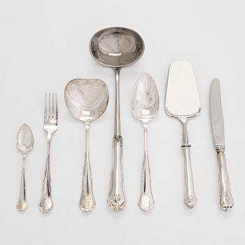 A 25-piece set of 'Chippendale' silver cutlery, Hämeenlinna ja Turku 1961-2003.