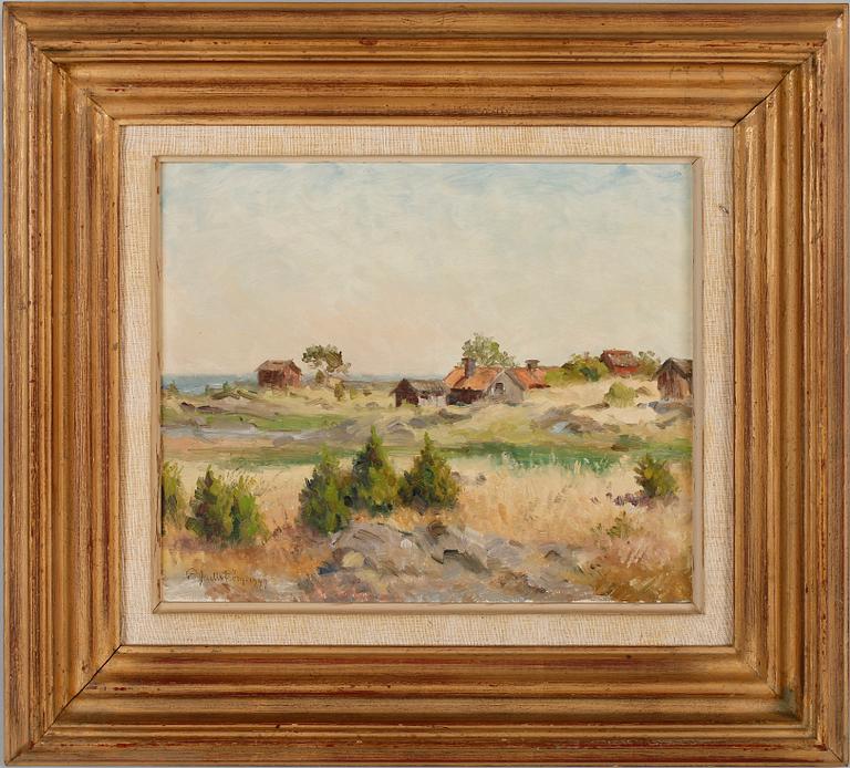 ROLF MELLSTRÖM, olja på pannå, sign och dat 1949.