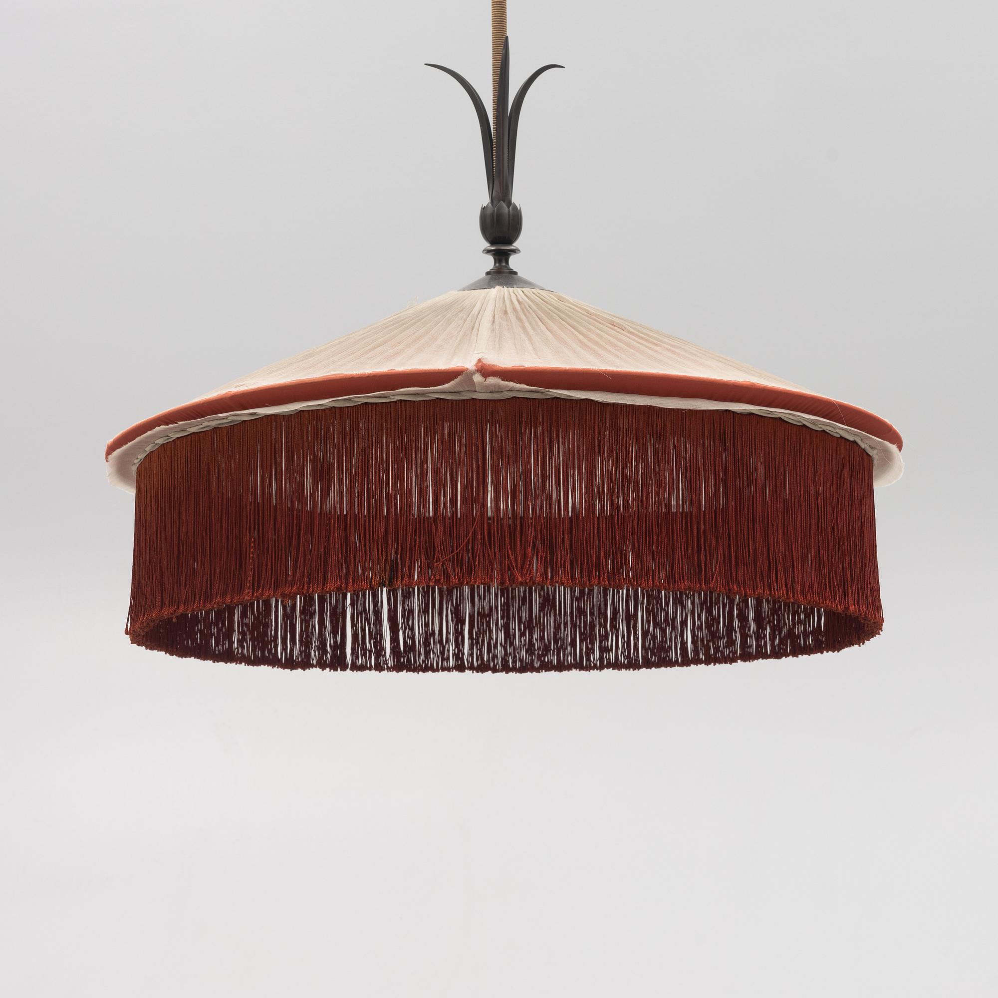 Harald Notini, a large ceiling lamp model "6453", Arvid Böhlmarks Lampfabrik, Stockholm, 1920s-30s.