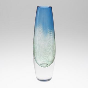 A 'Krakaä glass vase by Sven Palmqvist for Orrefors.