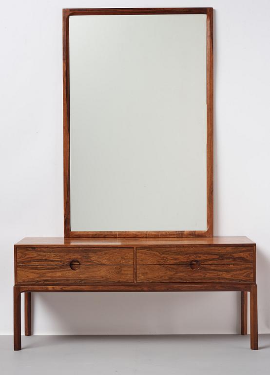 Aksel Kjersgaard, a mirror and a chest of drawers, Odder, Denmark, 1960's.