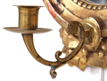 SPEGELLAMPETTER, ett par, gustaviansk stil, 1900-tal.