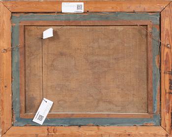 OKÄND KONSTNÄR, olja på duk, signerad, tidigt 1800-tal.