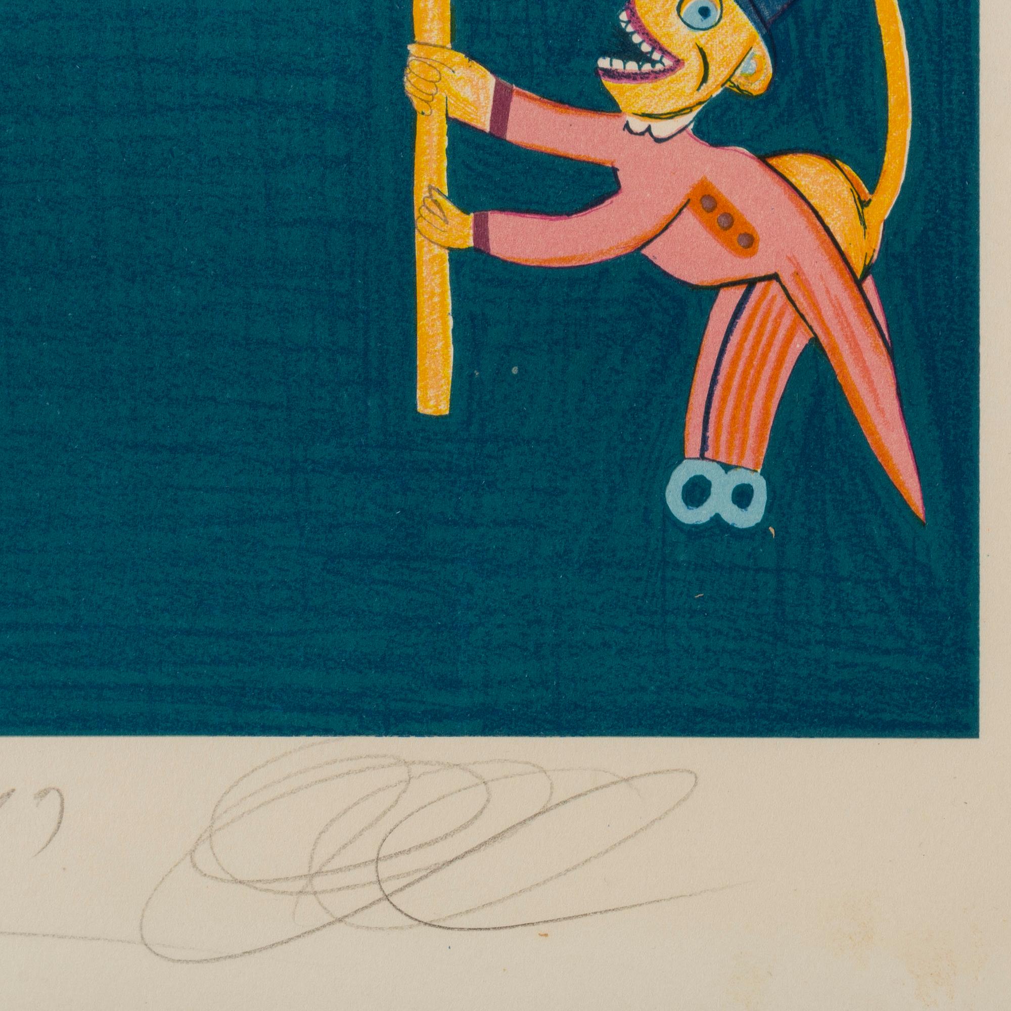 FRIEDRICH SCHRÖDER-SONNENSTERN, färglitografi, signerad och numrerad 108/275. daterad 1971.