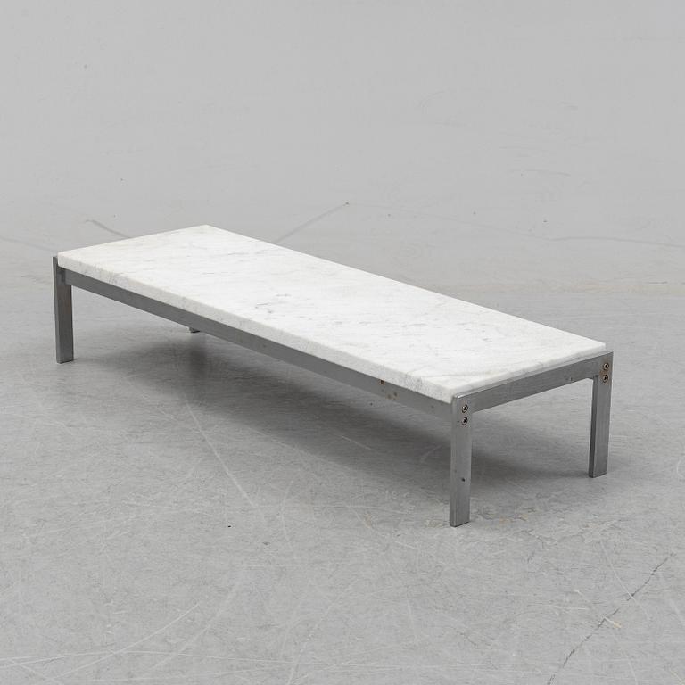Poul Kjaerholm, a marble top 'PK 61' table, Fritz Hansen, Denmark, 1989.