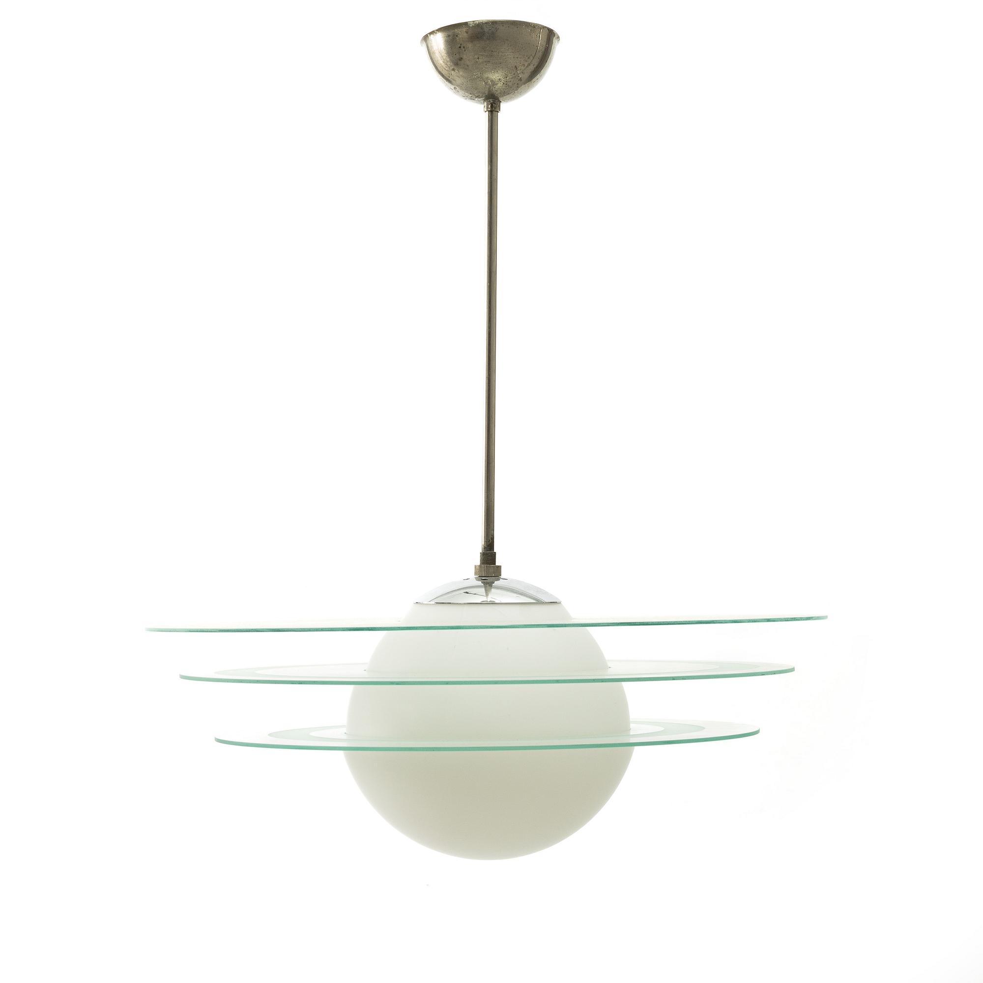 A ceiling light, Saturnus model, mid-20th Century.