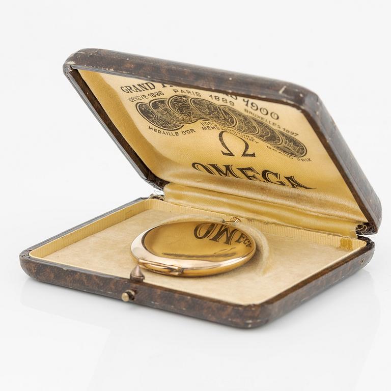 Omega, pocket watch, hunter, 47.5 mm.