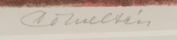 CARL OTTO HULTHÉN, colour lithographe, signed and numbered 53/100.