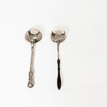 Ströare, 3 st, silver, 1800-tal.