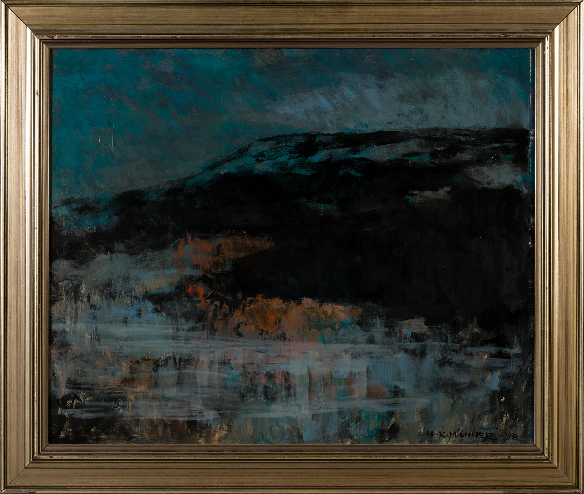 HANNU-KUSTAA MANNER, olja på pannå, signerad och daterad -78.