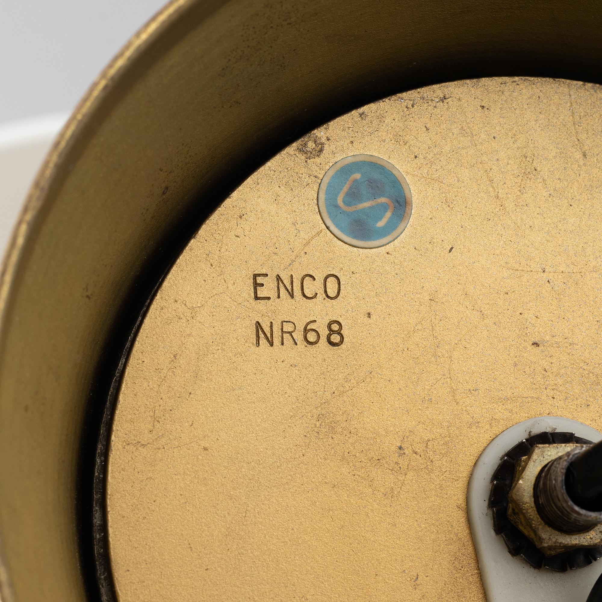 A pair of table lamps, Enco, second half of the 20th Century.