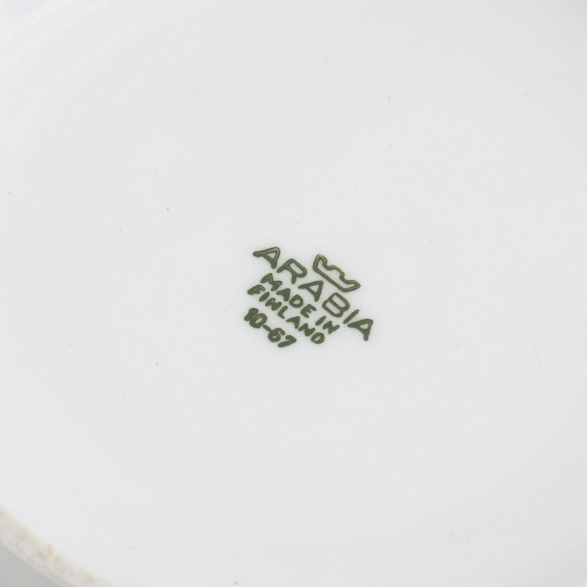 Raija Uosikkinen, servis, 25 delar, porslin, "Pomona", Arabia, Finland.