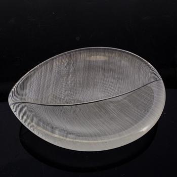 A TAPIO WIRKKALA glass bowl for Ittala , Finland, 1956.