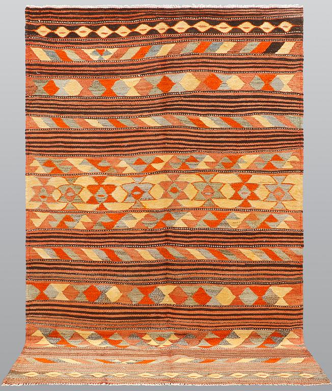 Matta, Persisk Nomad Kelim, ca 240 x 150 cm.