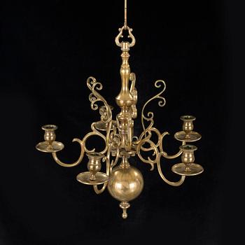 A brass chandelier, No 205, by Skultuna Bruk from 1996.