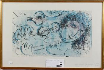 Marc Chagall · CHAGALL, MARC. Efter. Färglitografi. 