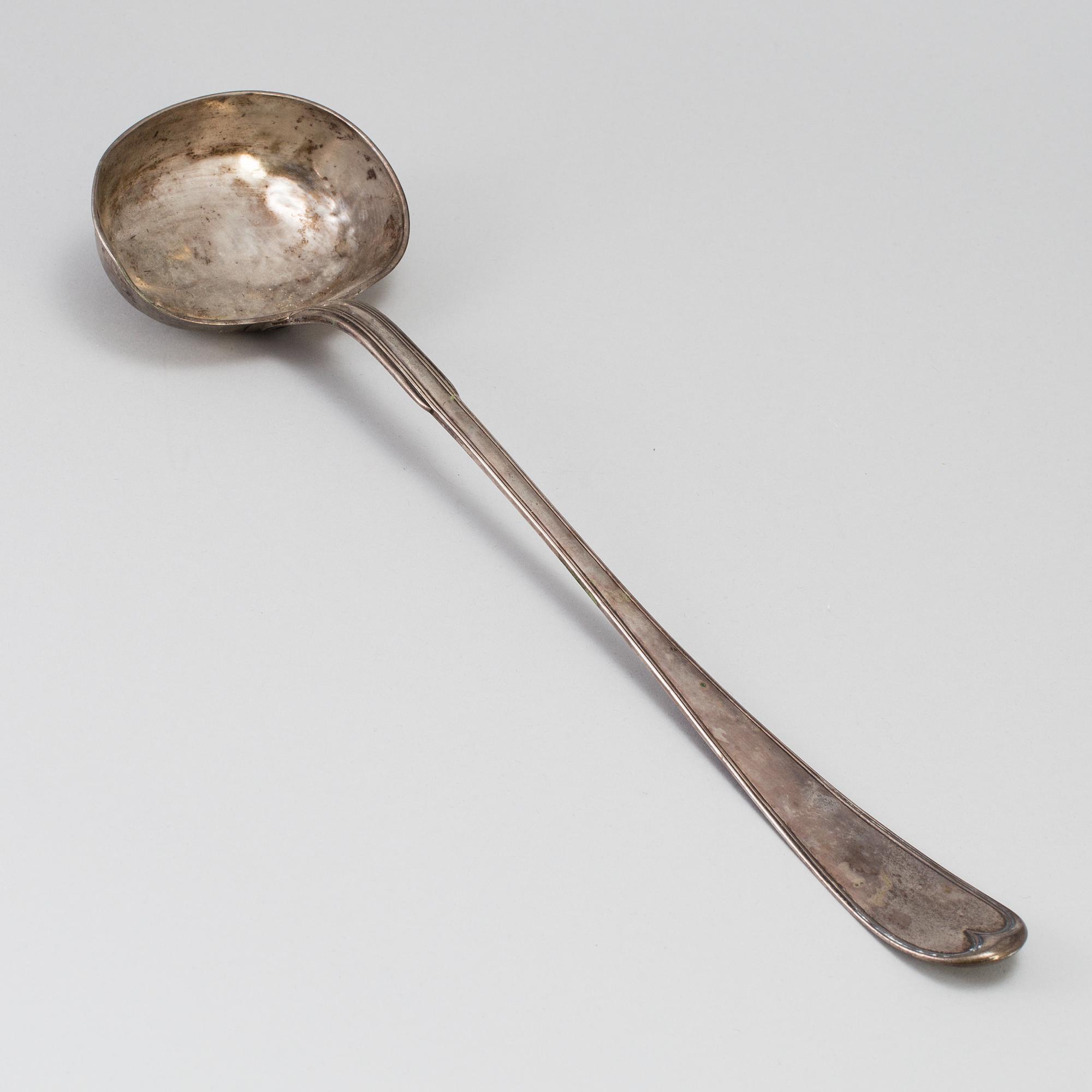 PEHR ZETHELIUS, a silver soup spoon, Stockholm 1803. W 280 g.